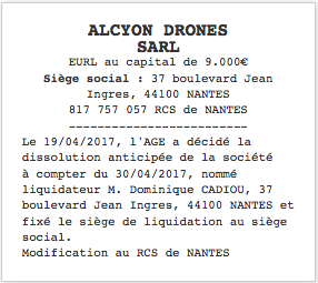 annonce legale exemple dissolution